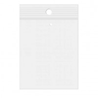 Gripzakken met Ophanggat en Luchtgat 12,5x20,5cm Kristalhelder PP 50 Micron (100 stuks) [ZR58V]