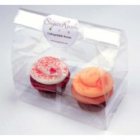 Zakkenset voor twee Cupcakes 17,5x10x22,5cm (100 stuks) [CBG2]