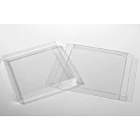 Plastic Doosjes 14,9x1,6x14,9cm Kristalhelder (25 stuks) [FB190]