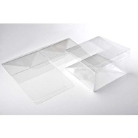 Plastic Doosjes 14,3x14,3x7,6cm Voedselveilig Autolock Bodem (25 stuks) [PLB202]