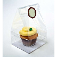 Zakkenset met Papieren Bodem voor 1 Cupcake 10,2x10,2x17,8cm (100 stuks) [CBG4]