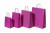Draagtassen Papier Roze 26+12x35cm Kraft Papier 90 grams (50 stuks) [PAM2635P]