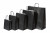 Draagtassen Papier Zwart 18+8x22cm Kraft Papier 90 grams (50 stuks) [PAM1822BK]
