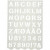 Sjabloon, vel 21x29 cm, h: 2,6 cm, letters en cijfers, 1stuk [HOB-11708]