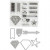 Stempels, embossingfolders en snijmallen, afm 1,5-6 cm, 1 doos [HOB-117481]
