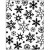 Embossing folder, d: 11x14 cm, dikte 2 mm, sneeuwvlok, 1stuk [HOB-11751]