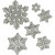 Snijmallen, d: 11,2x12,8 cm, sneeuwvlokken, 1stuk [HOB-11757]