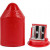 Puntenslijper, h: 8,5 cm, d: 9-12 mm, rood, 1stuk [HOB-14142]
