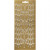Stickers, vel 10x23 cm, goud, kruis, 1vel [HOB-170012]