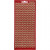 Stickers, vel 10x23 cm, goud, rood glitter, harten, 1vel [HOB-170114]