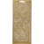 Stickers, vel 10x23 cm, goud, kerstballen, 1vel [HOB-170234]
