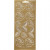 Stickers, vel 10x23 cm, goud, rozen, 1vel [HOB-170244]