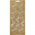 Stickers, vel 10x23 cm, goud, margrieten, 1vel [HOB-170246]