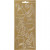Stickers, vel 10x23 cm, goud, sport, 1vel [HOB-170248]