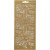 Stickers, vel 10x23 cm, goud, rozen, 1vel [HOB-170250]