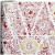 Cadeaupapier, b: 50 cm,  80 gr, wit, goud, rood, kerstbomen, 100m [HOB-19196]