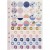 Stickerboek, A5 150x210 mm, 1 stuk, paars, goud, roze [HOB-192658]