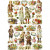 Vintage plaatjes, vel 16,5x23,5 cm, kinderen en bloemen, 3vellen [HOB-19335]