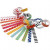 Slinger stroken, l: 16 cm, b: 15 mm, diverse kleuren, bedrukt, 400div [HOB-20873]