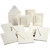 Passepartout kaarten, afm 12,5x12,5 cm, afm 10,5x15 cm, off-white, 50sets [HOB-21080]
