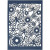 Lace Patterned cardboard, sheet 10.5x15 cm, 200 g, 10 pcs, blue [HOB-216914]
