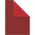 Structuurkarton, wijnrood/rood, A4 210x297 mm,  250 gr, 10vellen [HOB-219003]