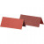 Naamkaart, rood/wijnrood, afm 9x4 cm,  250 gr, 25stuks [HOB-220003]