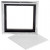 Canvas Paneel met Lijst, buitenmaat 15,5x15,5 cm, diepte 1,5 cm, Canvas paneel 12.4x12.4 cm, 1stuk [HOB-226320]