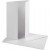 Parelmoer kaart & envelop, wit, afmeting kaart 10,5x15 cm, afmeting envelop 11,5x16,5 cm, 10sets, 230 gr [HOB-23044]