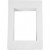 Passepartout lijsten, afm 198x280 mm, uitsnede: 135x190 mm, wit, 500 g, 100stuks [HOB-23598]