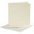 Kaarten & Enveloppen, afmeting kaart 12,5x12,5 cm, afmeting envelop 13,5x13,5 cm, off-white, 10sets [HOB-23728]