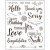 Stempels van silicone, vel 14x18 cm, just to say, 1vel [HOB-24424]