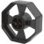 Plakbandhouder wiel, d: 7,5 cm, b: 25 mm, maxi, 1stuk [HOB-24607]