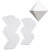 Design ornamenten, h: 6,5+8,5 cm,  180 gr, wit, basis, 12div [HOB-252750]