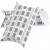 Pillow box, size 23.9x15x6 cm, 300 g, 3 pcs, white, black [HOB-25365]