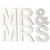 Letters, MR & MRS, h: 17,5 cm, diepte 4,5 cm, wit, 1set [HOB-25772]