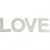 Letters, LOVE, h: 17,5 cm, diepte 4,5 cm, wit, 1set [HOB-25773]