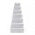 Vierkante dozen, afm 9+11+13+15+17+19+21 cm, h: 4,5+5+5,5+6+6,5+7+7,5 cm, 7stuks [HOB-26419]