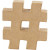 Symbool, #, h: 10 cm, dikte 1,7 cm, 1stuk [HOB-26591]