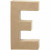 Letter, groot, E, h: 20,5 cm, b: 11,5 cm, 1stuk, dikte 2,5 cm [HOB-26604]