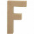 Letter, groot, F, h: 20,5 cm, b: 11,6 cm, 1stuk, dikte 2,5 cm [HOB-26605]