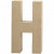 Letter, groot, H, h: 20,2 cm, b: 11,2 cm, 1stuk, dikte 2,5 cm [HOB-26607]