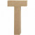 Letter, groot, T, h: 20,5 cm, b: 11 cm, 1stuk, dikte 2,5 cm [HOB-26619]