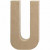 Letter, groot, U, h: 20,5 cm, b: 11,5 cm, 1stuk, dikte 2,5 cm [HOB-26620]