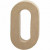 Cijfer, groot, 0, h: 20,4 cm, b: 11,7 cm, 1stuk, dikte 2,5 cm [HOB-26638]