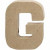 Letter, klein, G, h: 10 cm, dikte 1,7 cm, 1stuk, b: 7,7 cm [HOB-26645]