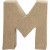 Letter, klein, M, h: 10 cm, dikte 1,7 cm, 1stuk, b: 9 cm [HOB-26651]