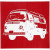 Screen stencil, vel 20x22 cm, VW bus, 1vel [HOB-27055]