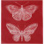 Screen stencil, vel 20x22 cm, vlinder, 1vel [HOB-27065]