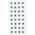 Rhinestones, D: 8 mm, 32 pcs, blue [HOB-283804]
